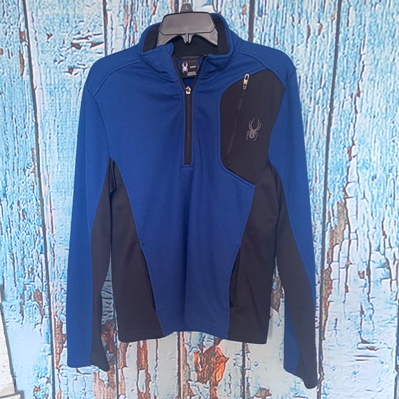 Men's Spyder Quarter Zip Pullover Long sleeve Sweater • Small - Picture 1 of 15